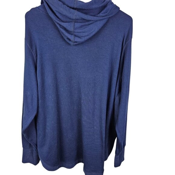 GAIAM Long Sleeve Blue Yoga Sweatshirt Pullover Hoodie Size 2XL - Picture 4 of 9